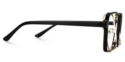 Nellie Schwarz-Gold Pilot Brille2