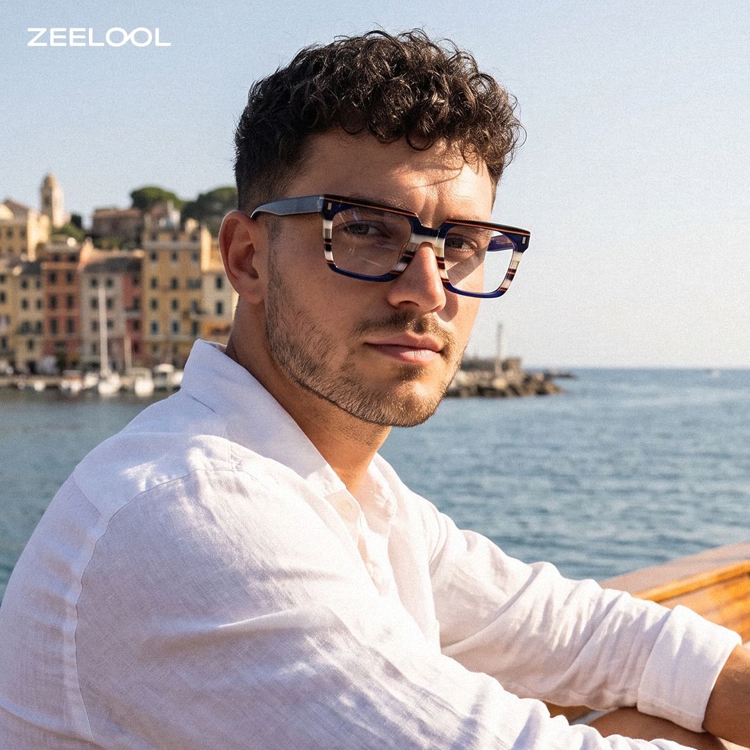 Laguer Blau Rechteckig Brille5