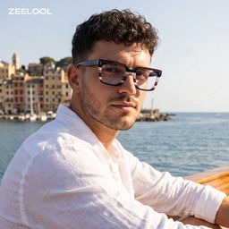 Laguer Blau Rechteckig Brille5