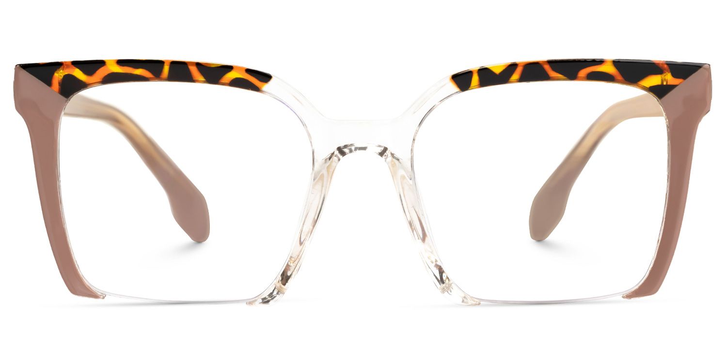 Misty Braun Quadratisch Brille0