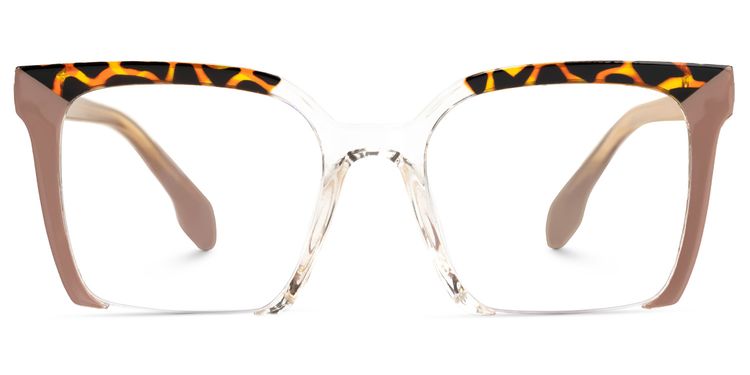 Misty Braun Quadratisch Brille