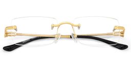 Peavy Gold Rechteckig Brille1