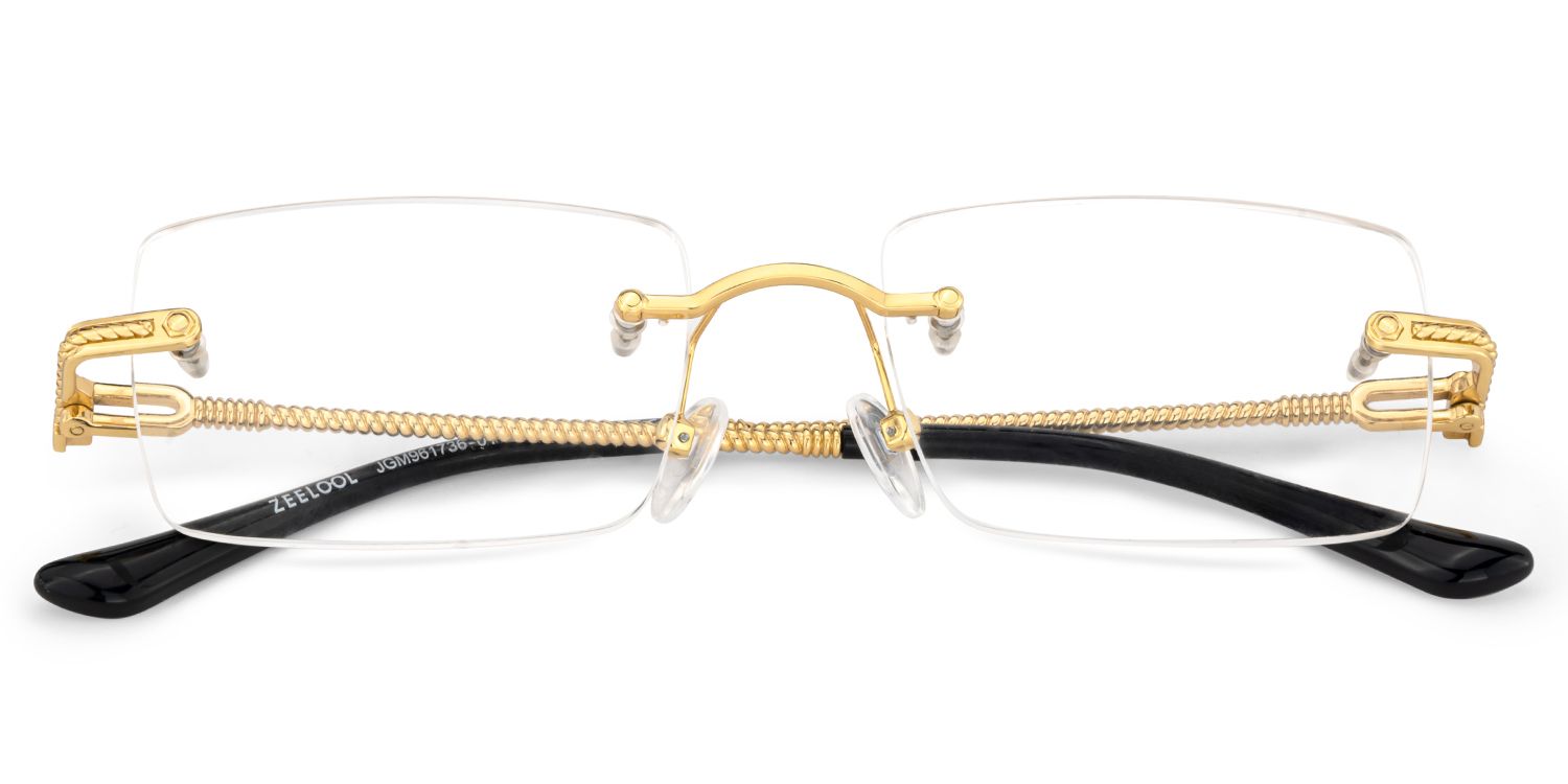 Peavy Gold Rechteckig Brille1
