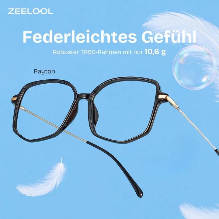 Payton Schwarz Geometrisch Brille