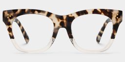 Tandy Hell Tortoise Rechteckige Brille0