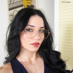 Perry Roségold Geometrisch Brille7