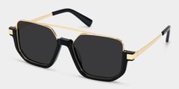 Oromiya Schwarz-Gold Pilot Sonnenbrille2