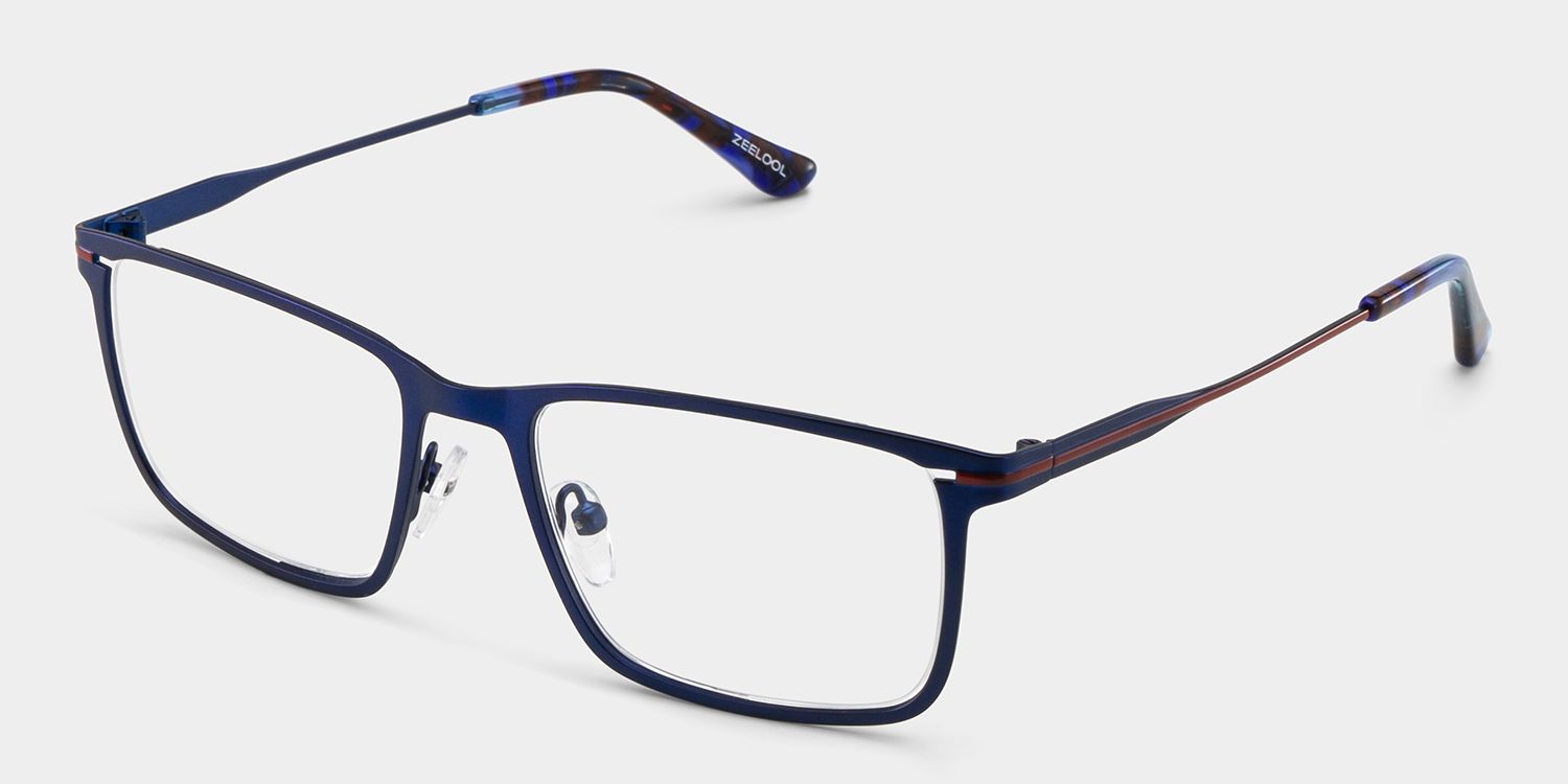 Roxana Blau Rechteckig Brille5