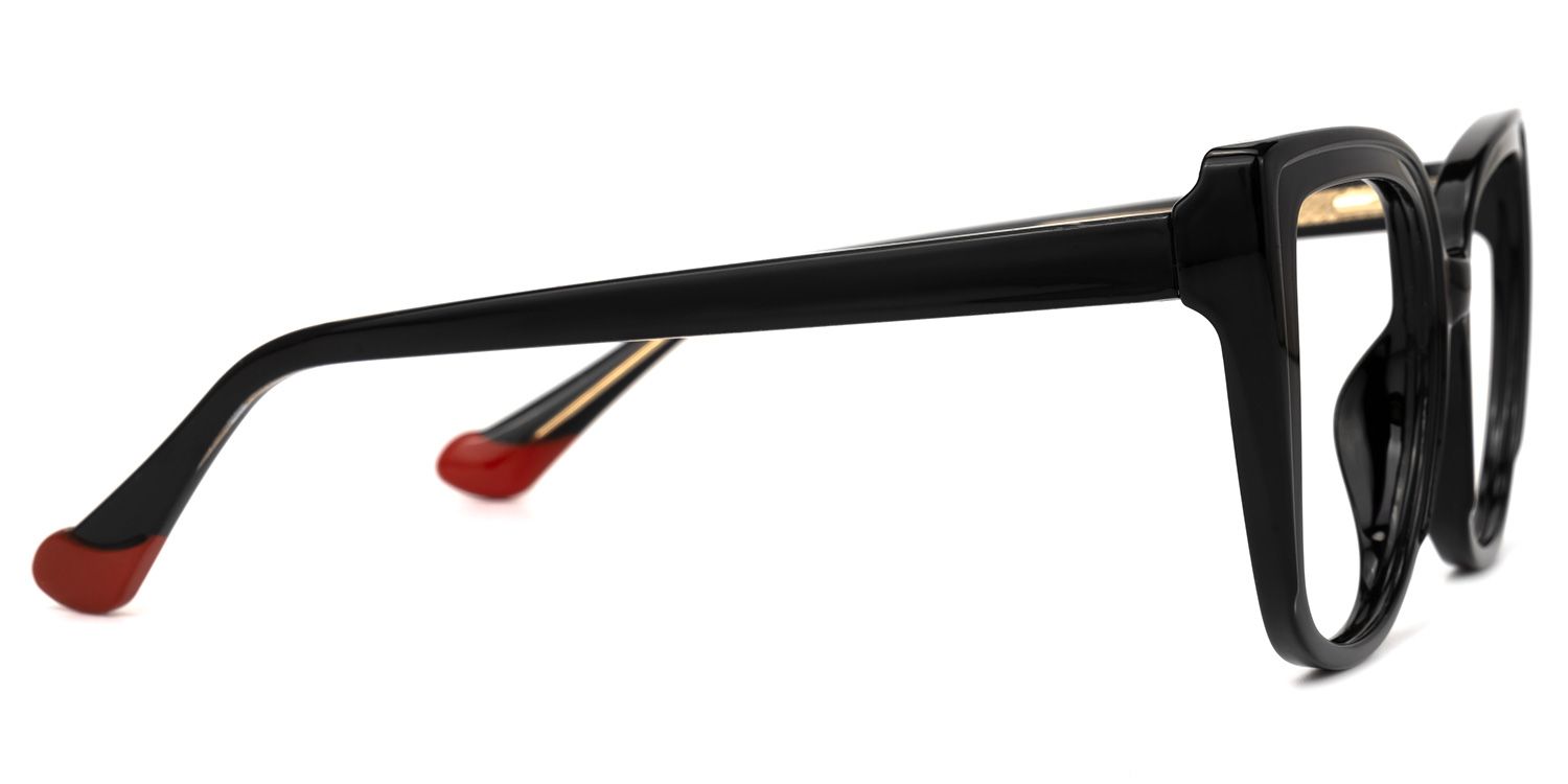 Fenn Schwarz Cateye Brille6