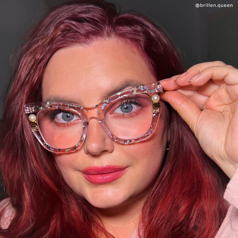 Pearl Rosa Cateye Brille