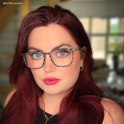 Fezell Schwarz-Weiß Rechteckig Brille8