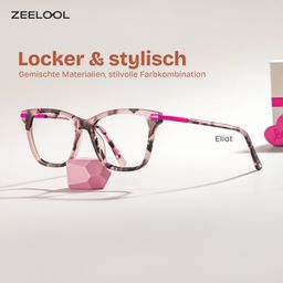 Eliot Rosa-Tortoise Rechteckig Brille0