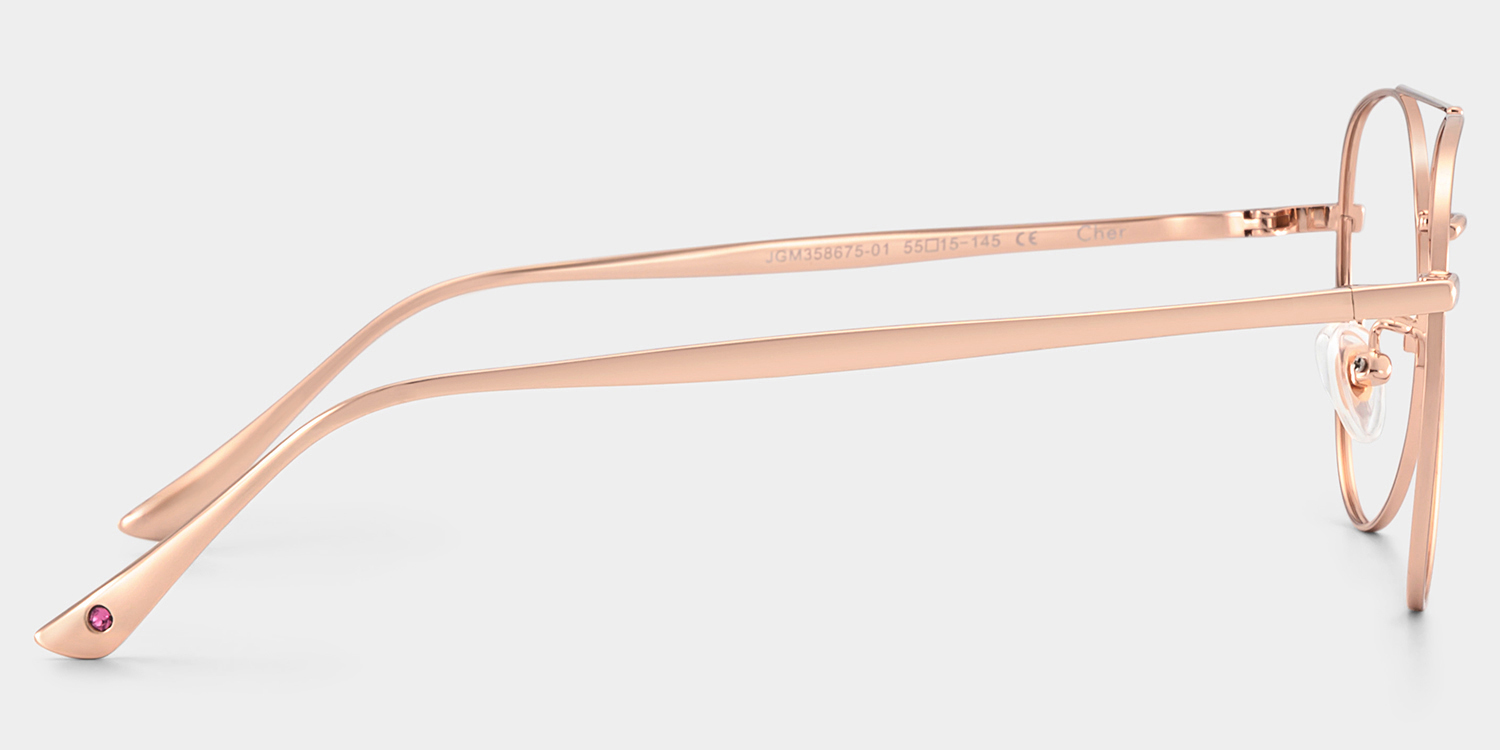 Cher Gold Pilot Brille4