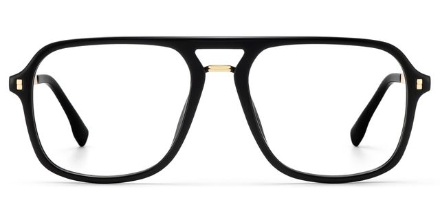Berkeley Schwarz Pilot Brille
