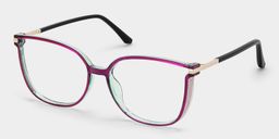 Walden Lila Quadratisch Brille4