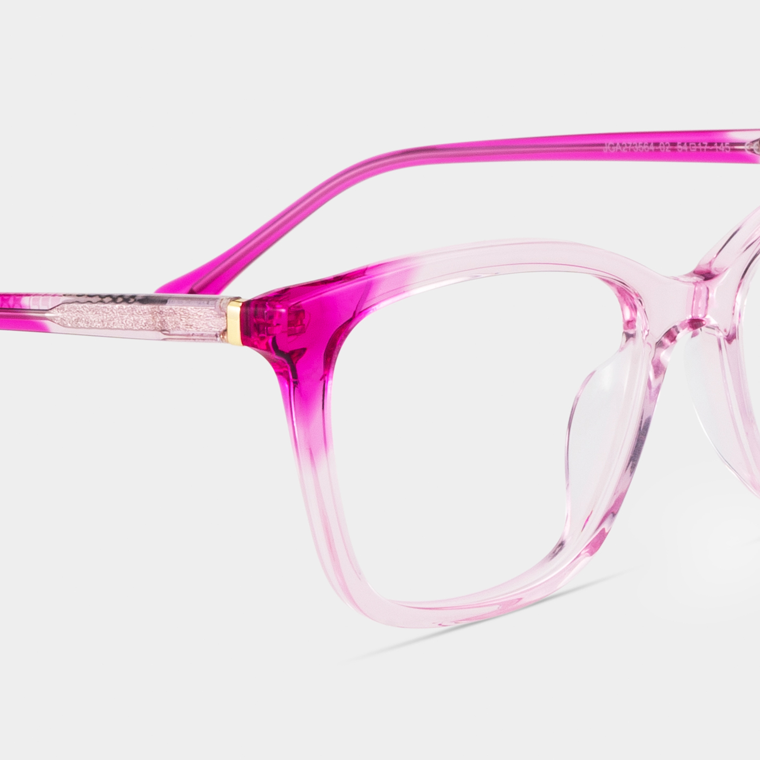 Juno Rosa Rechteckig Brille6