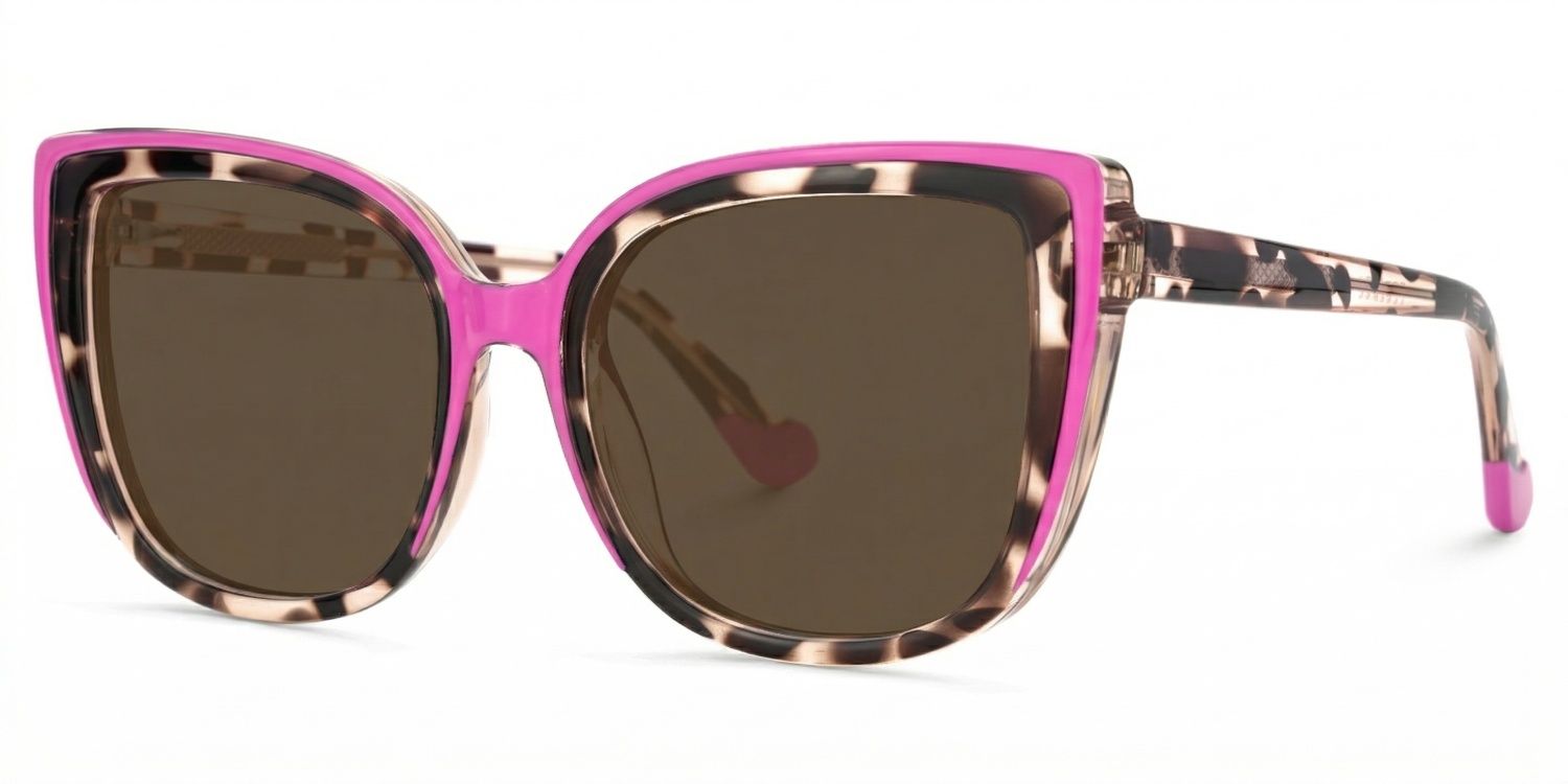 Fenn Tr90 Rosa-Tortoise Cat Eye Sonnenbrille | ZEELOOL2