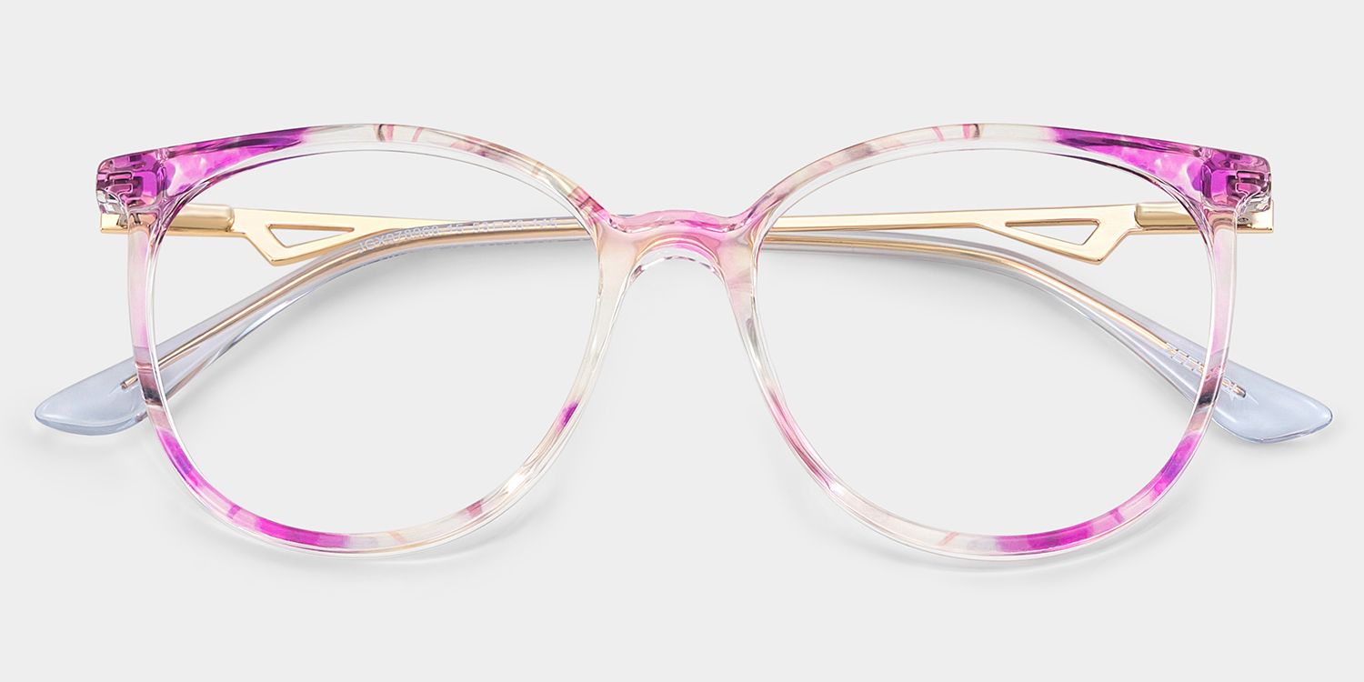 Babbage Lila Rund Brille3