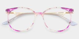 Babbage Lila Rund Brille3