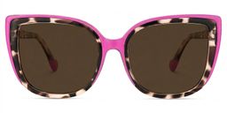 Fenn Rosa-Tortoise Cateye Sonnenbrille0