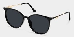 Babbage Schwarz Rund Sonnenbrille2