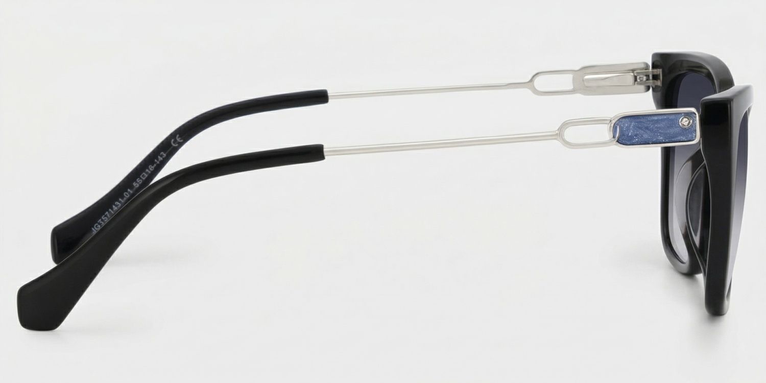 Celeste Schwarz Cateye Brille3