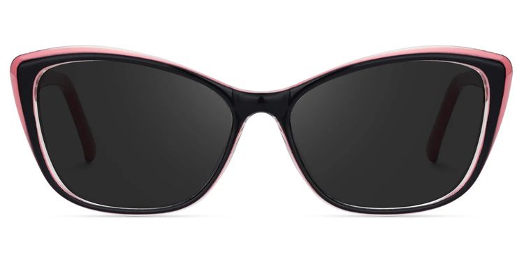 Fidelia Schwarz-Rosa Cateye Brille