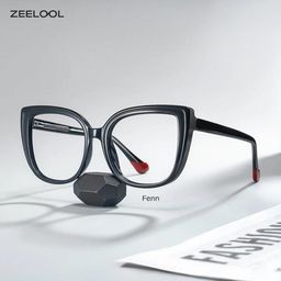 Fenn Schwarz Cateye Brille0