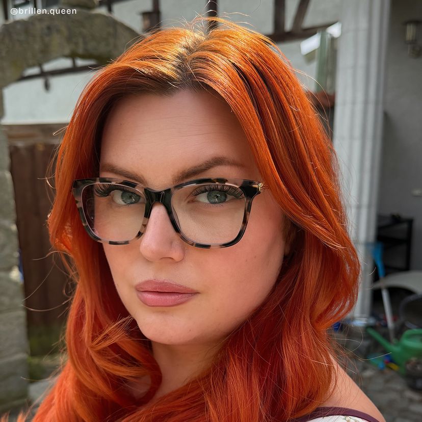 Vibert Tortoise Rechteckig Brille