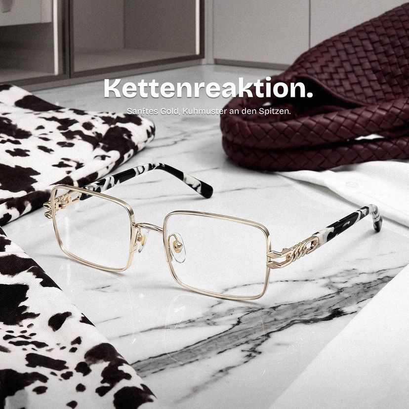 Olivia Hellgold Rechteckig Brille