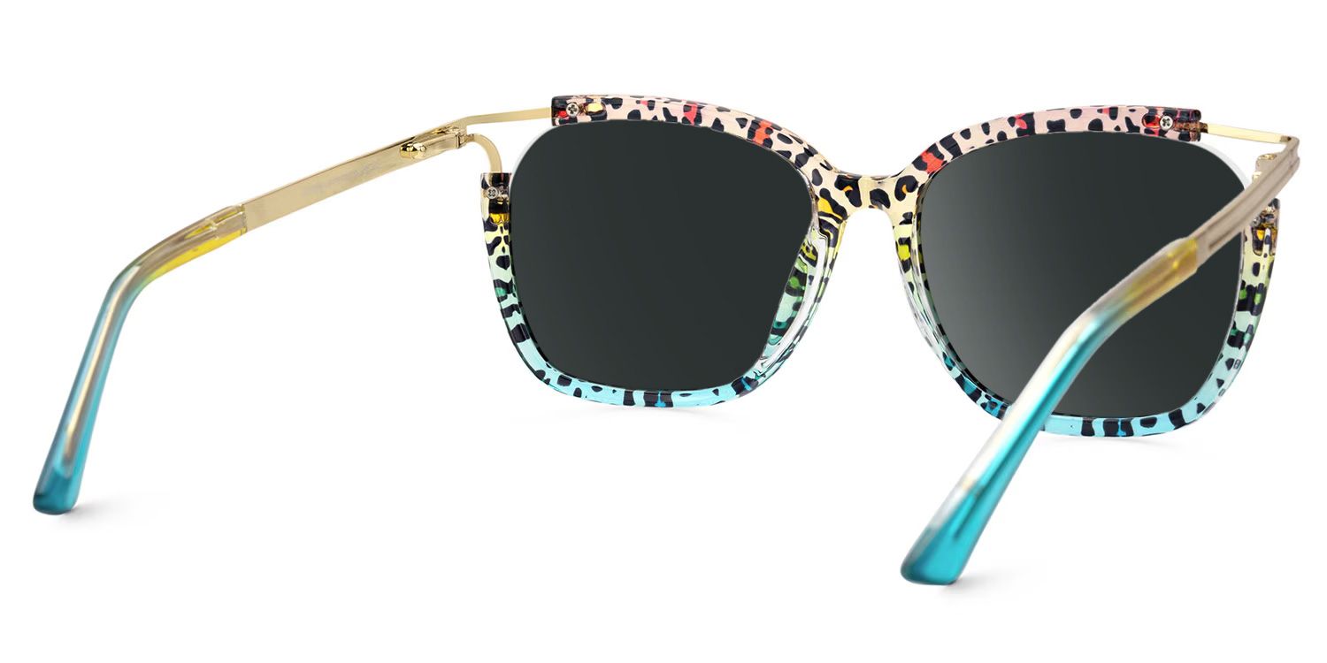 Sidibe Tr90 Blau-Leo Square Sonnenbrille | ZEELOOL3