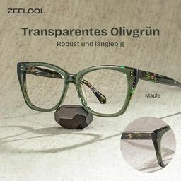 Maple Grün Schmetterling Brille0