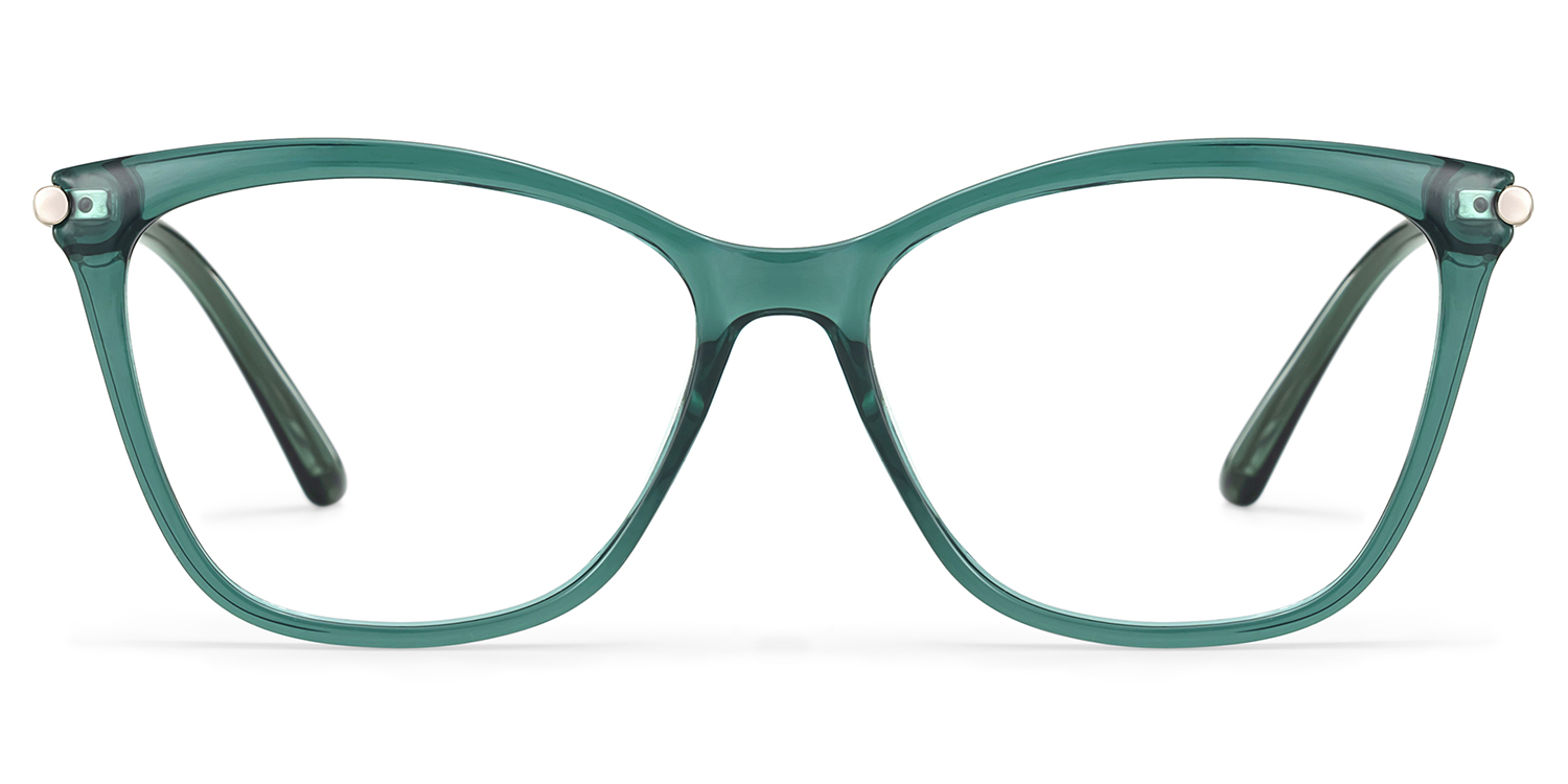 Emma Grün Quadratisch Brille