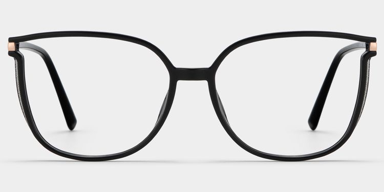 Walden Schwarz Cateye Brille