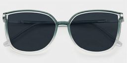 Walden Graugrün Quadratisch Sonnenbrille1