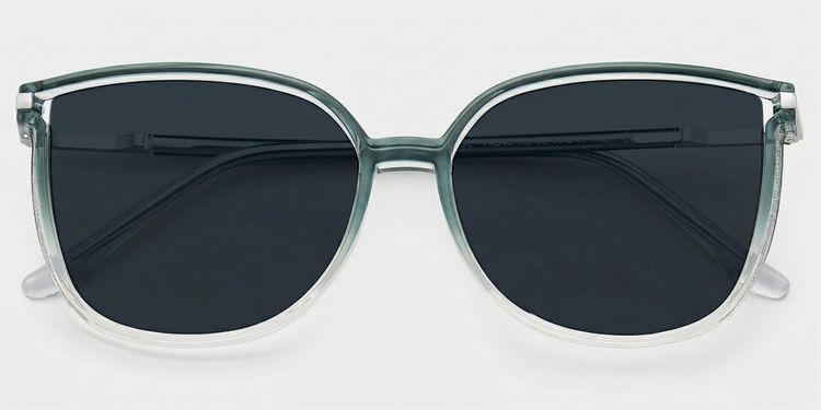 Walden Graugrün Quadratisch Sonnenbrille