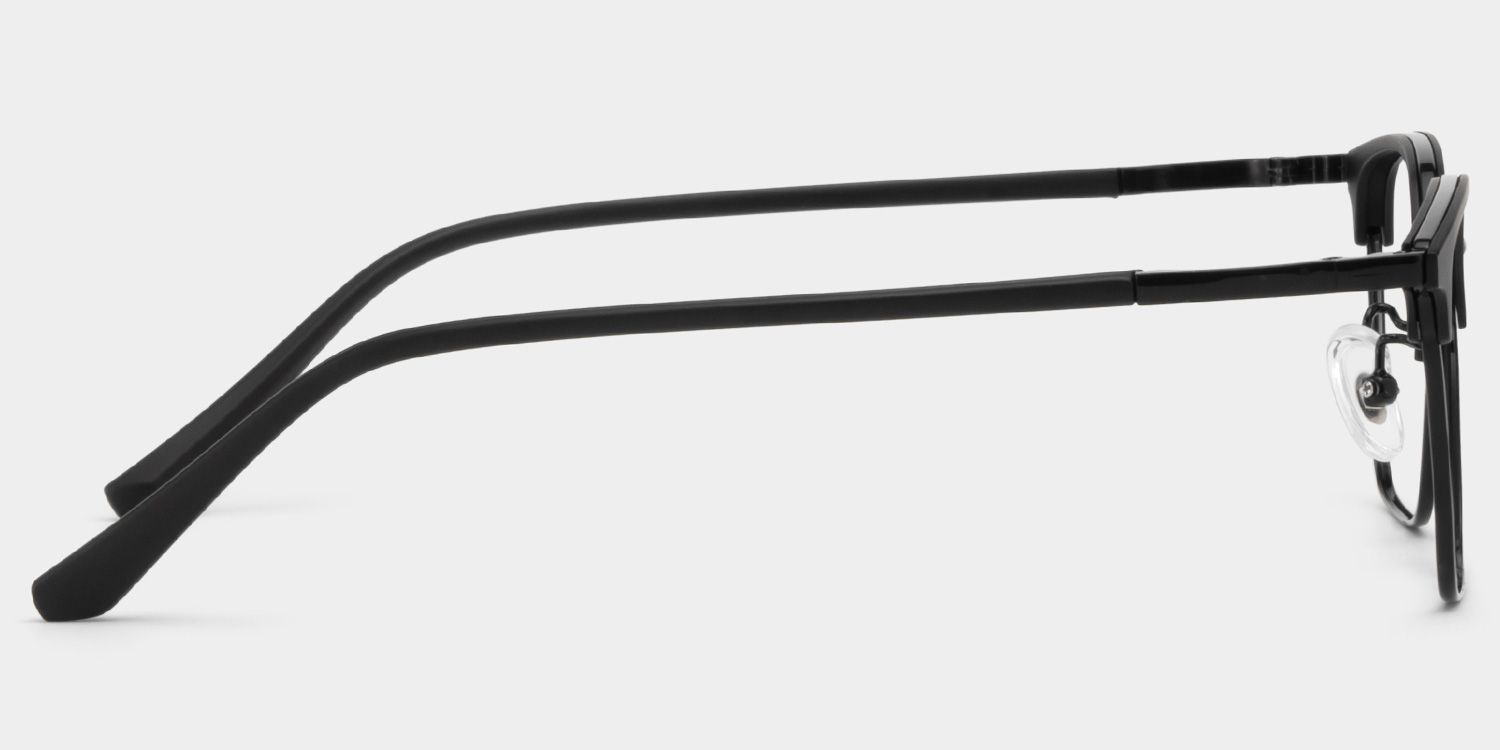 Tait Schwarz Rechteckig Brille4