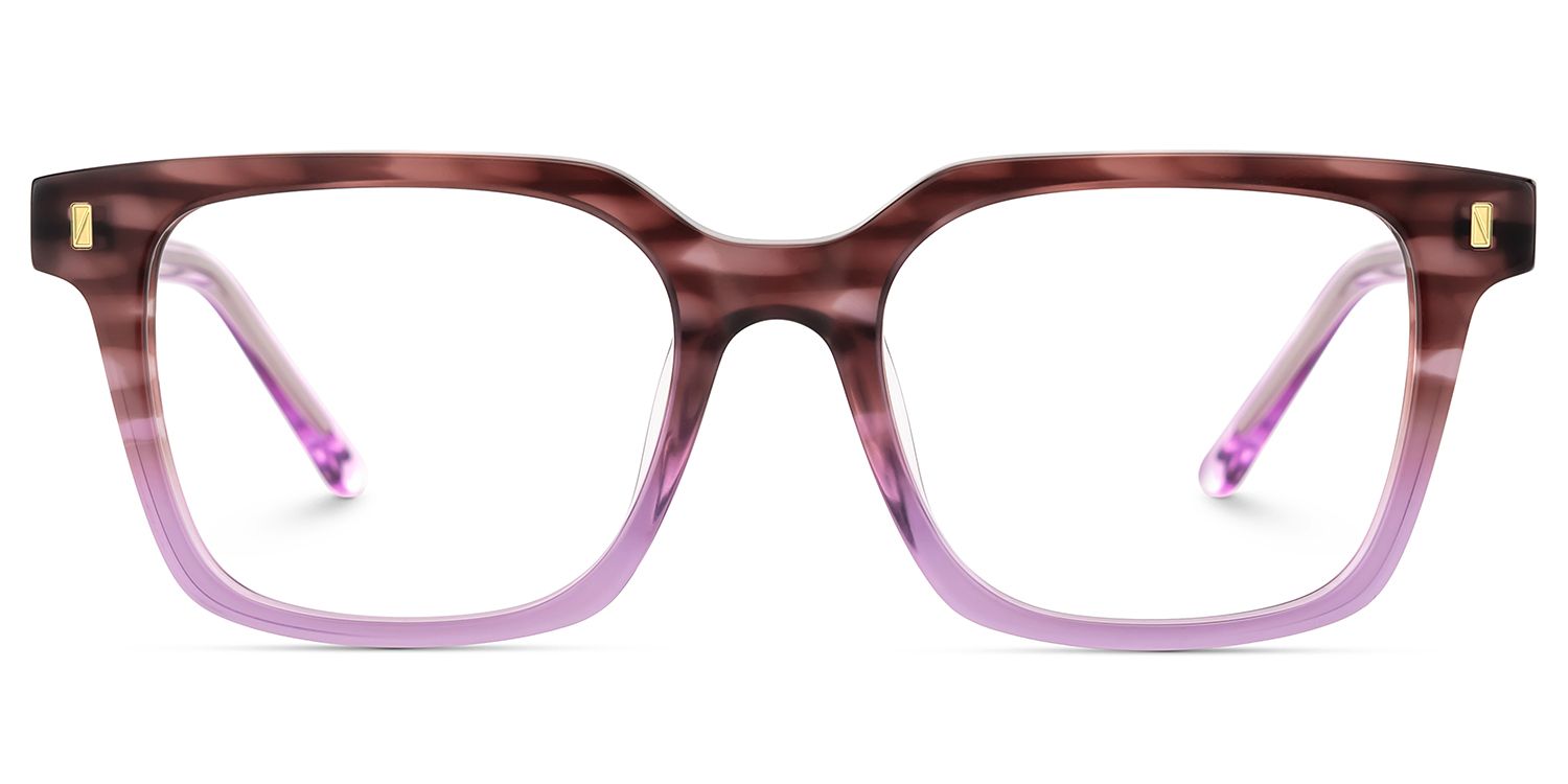 Pagel Lila Quadratisch Brille1