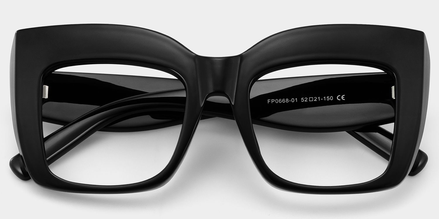 Alberta Schwarz Cat Eye Brille1
