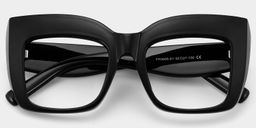 Alberta Schwarz Cat Eye Brille1