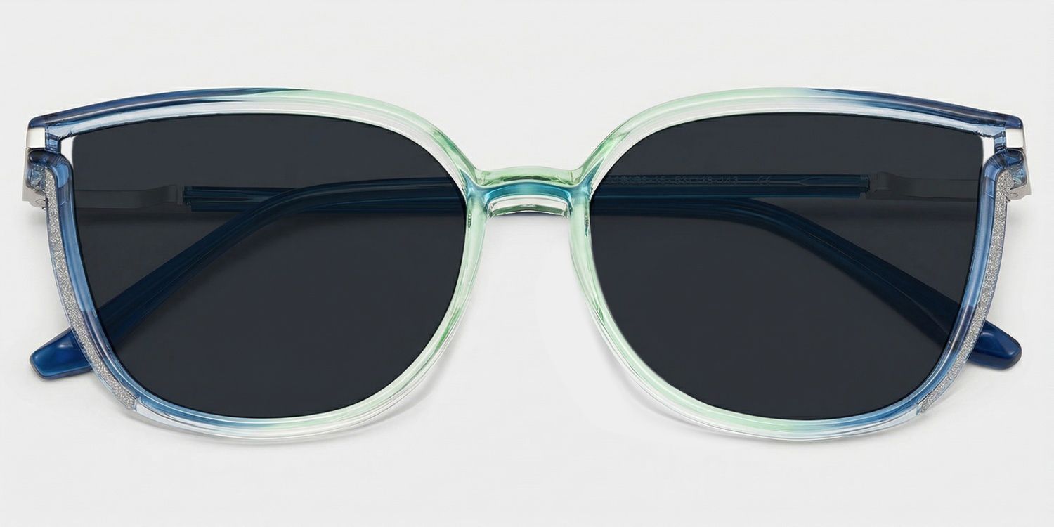 Walden Tr90 Blau-Grün Sonnenbrille | ZEELOOL1