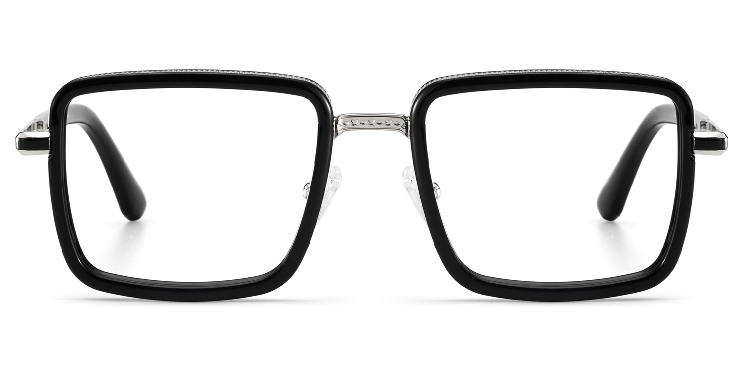 Hunter Schwarz Quadratisch Brille gutes Bild