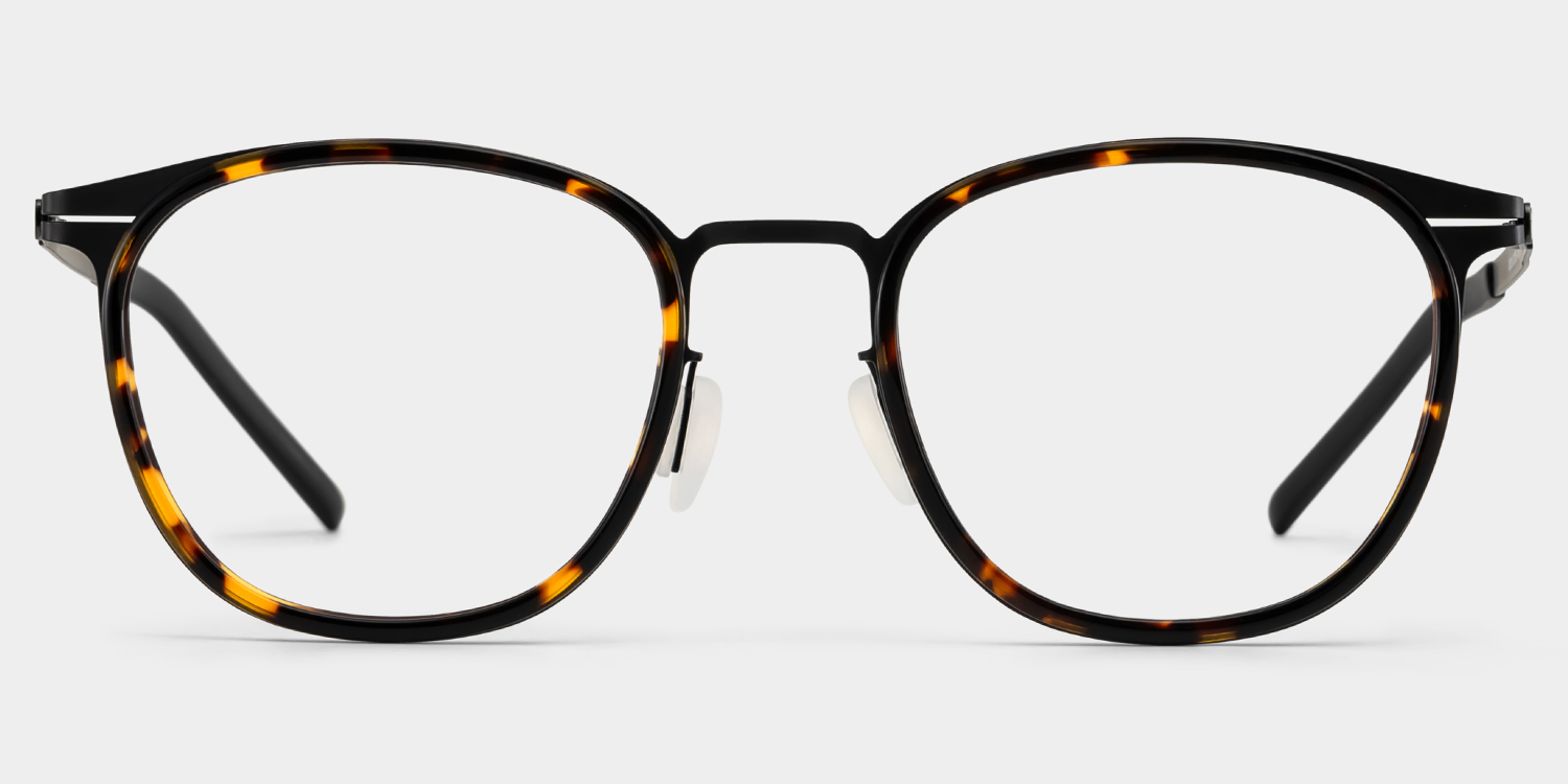 Leonie Tortoise Rund Brille gutes Bild