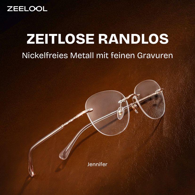 Jennifer Rosa-Gold Rund Brille