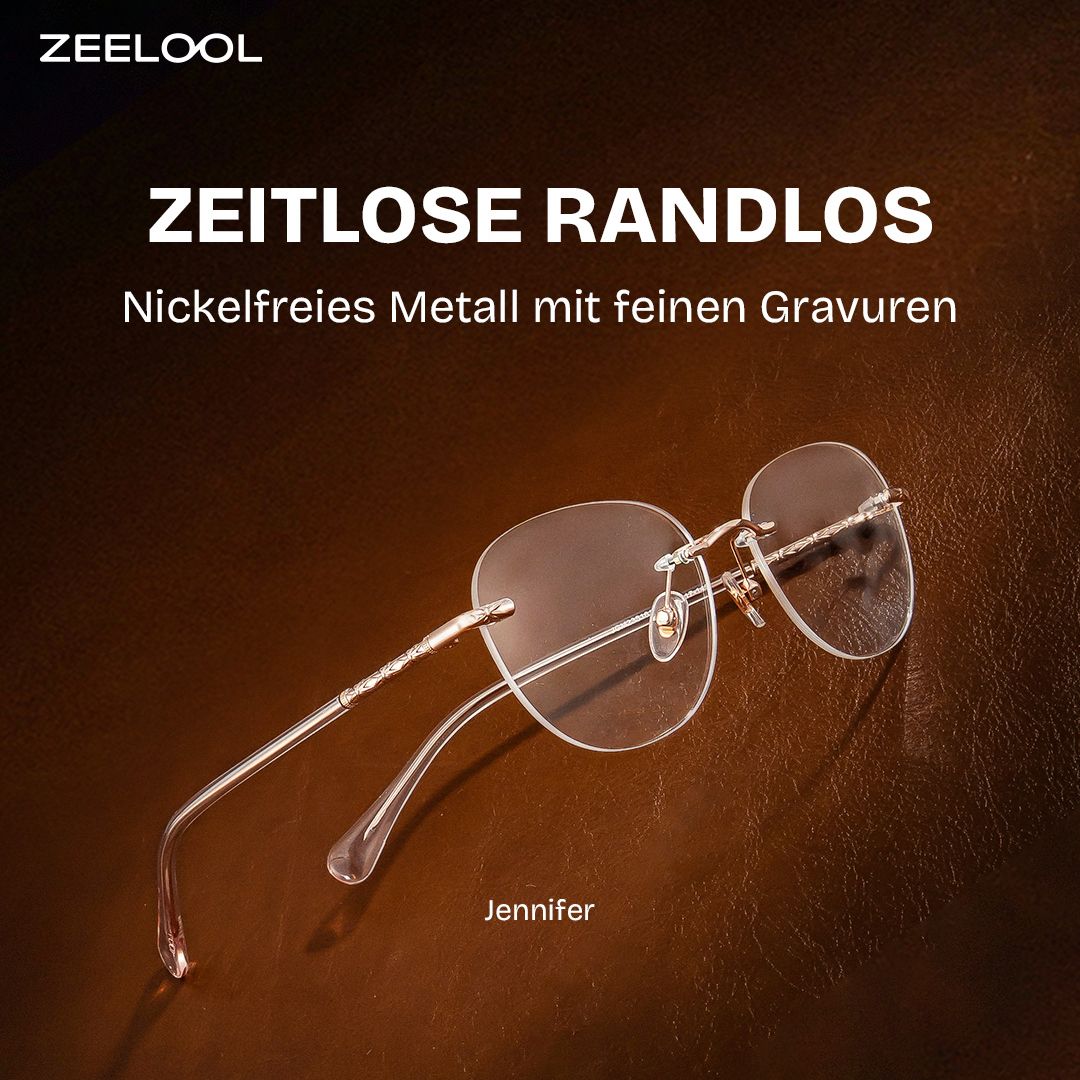 Jennifer Rosa-Gold Rund Brille0