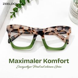 Benitez Grün-Tortoise Quadratisch Brille0