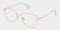 Skyler Rosa-Gold Schmetterling Brille3