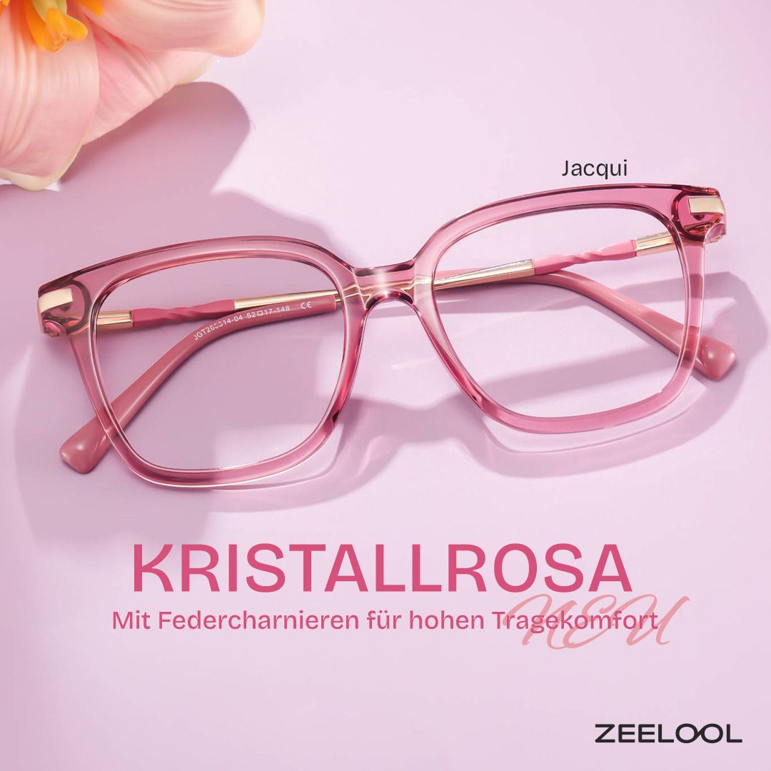 Jacqui Rosa Quadratisch Brille0