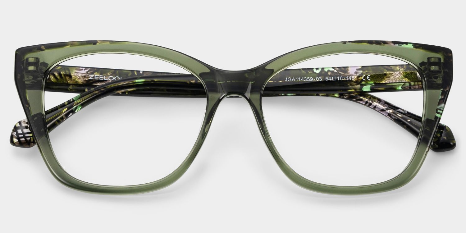 Maple Grün Schmetterling Brille3