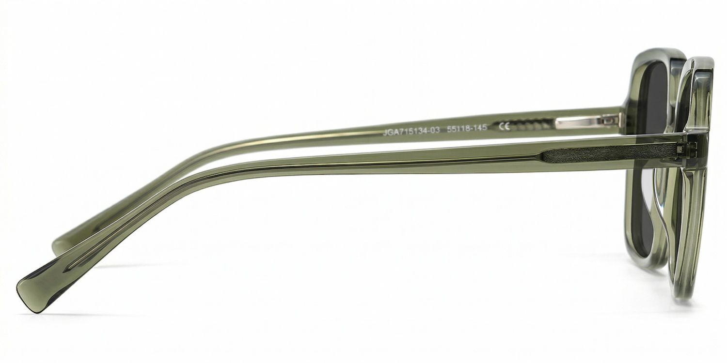Ember Grün Quadratisch Brille3